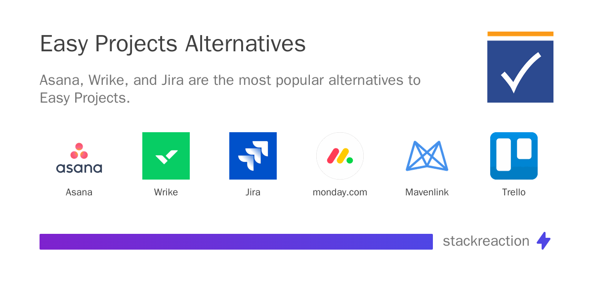 Easy Projects Alternatives & Competitors 2026 - StackReaction