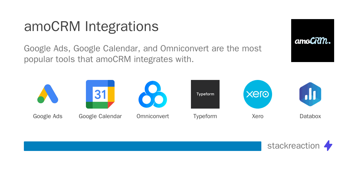 amoCRM Integration & Workflow Automation 2026 - StackReaction