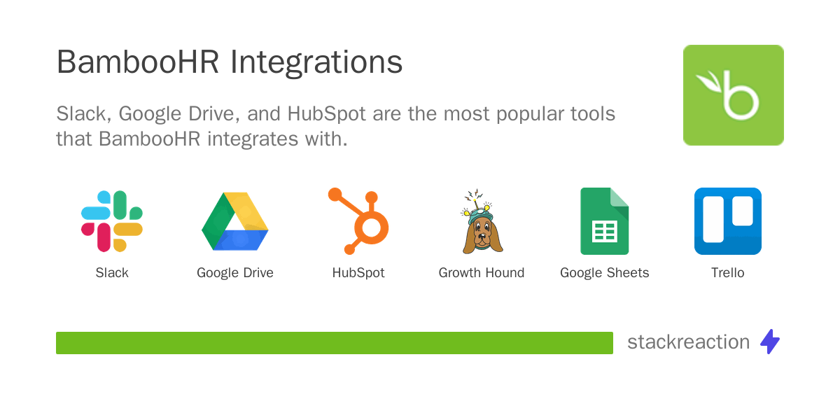 BambooHR Integration & Workflow Automation 2024 StackReaction