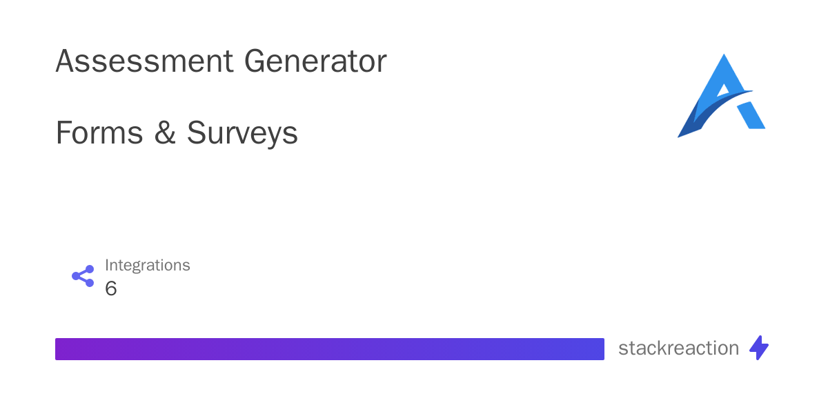 Assessment Generator Integrations, Alternatives and more in 2024