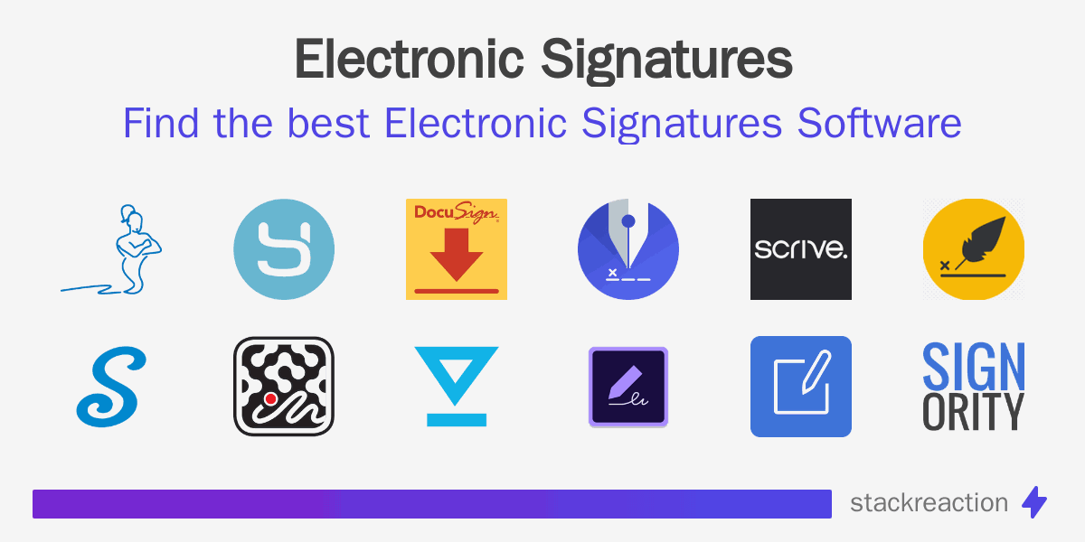 Find the best Electronic Signatures Software