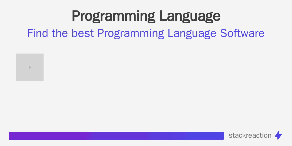 Find the best Programming Language Software