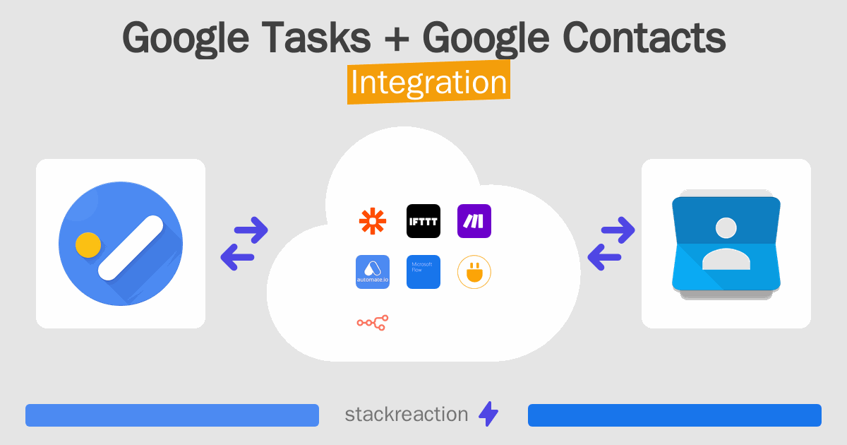 How to connect Google Tasks and Google Contacts - App Integrations ...