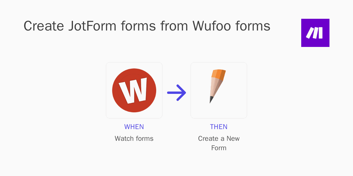 Create JotForm forms from Wufoo forms