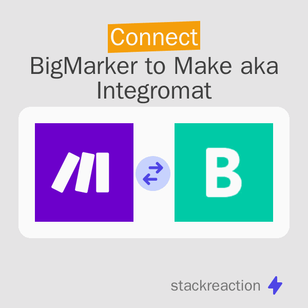 Connect BigMarker to Make.com.